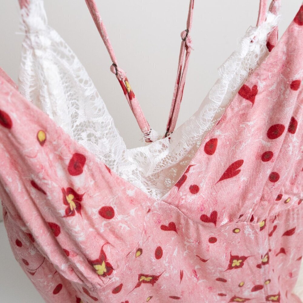 Anthropologie Gülhatun Aydin Sweetheart Lace Ruffles Cute Mini Dress Babydoll - Picture 6 of 13